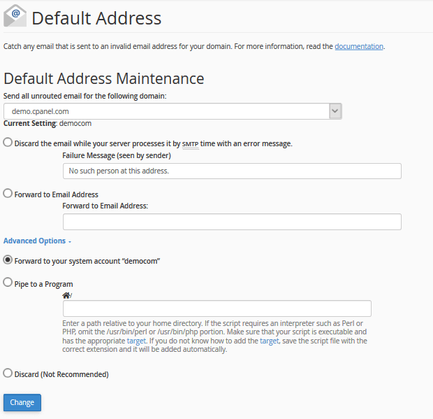 BirHosting Default Address